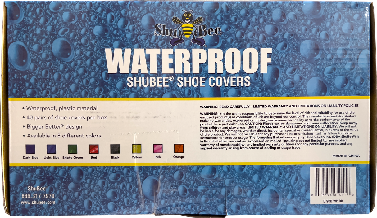 ShuBee Waterproof Shoe Cover - Dark Blue