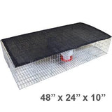 Large Pigeon Trap with Feeder, Water Containers, Shade Screen